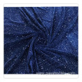 navy blue sequin 3mm velvet spandex DHL fast delivery dress fabric